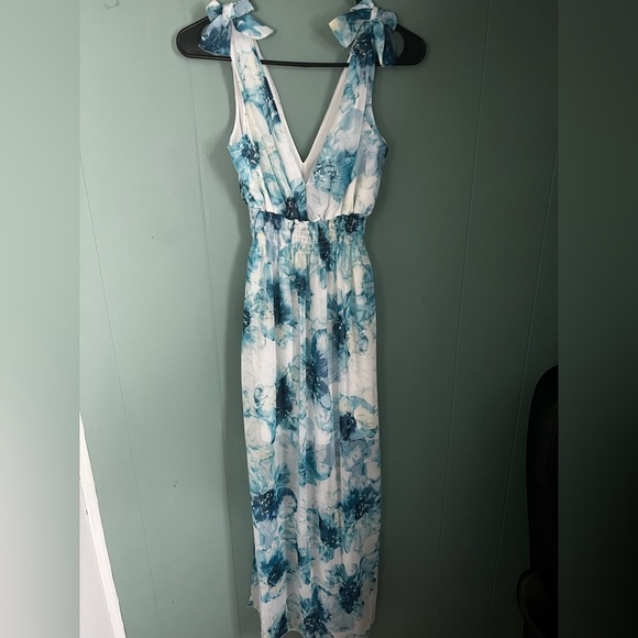 Sweet Storm Dresses & Skirts - Sweet Storm Blue & White Maxi Dress